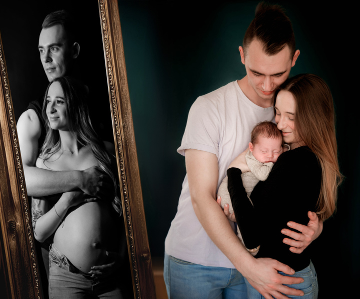 Göttingen: Künstlerisches Babybauch-Shooting in Göttingen, das die Vorfreude festhält.